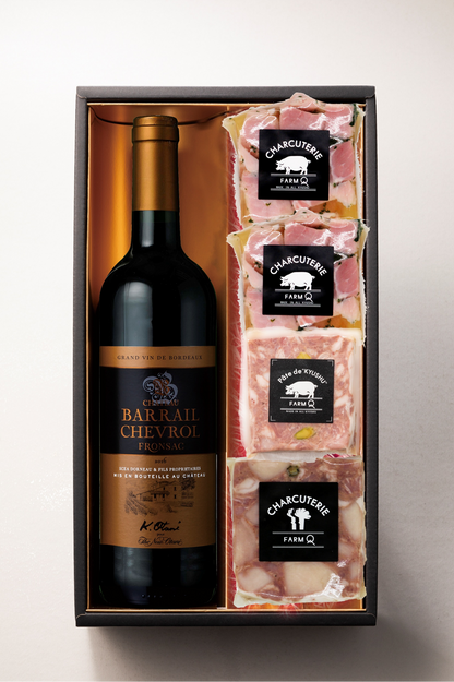 ニューオータニハウスワイン(赤)とシャルキュトリー3種セットB