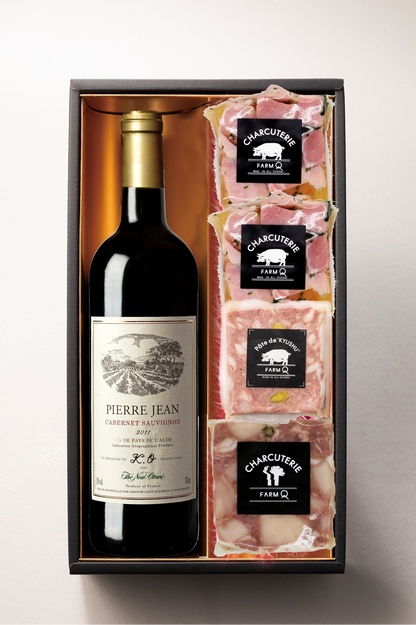 ニューオータニハウスワイン(赤)とシャルキュトリー3種セットA